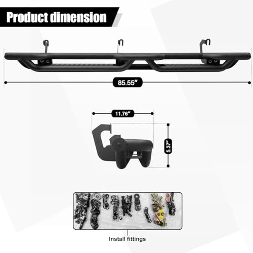 Barras laterales para Chevy Silverado y GMC Sierra 2007-2018 miniatura 2