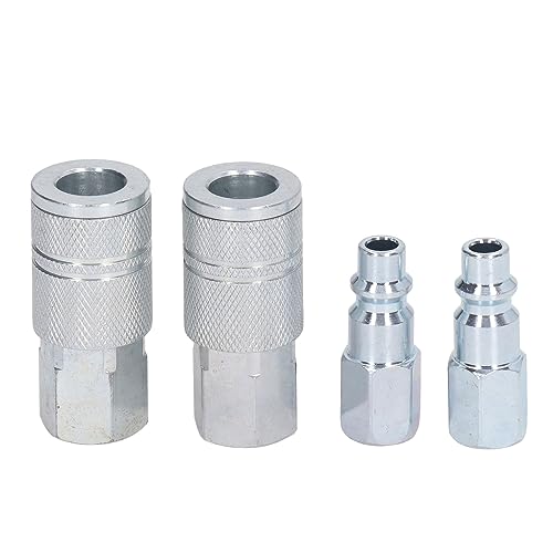 Plugue do Acoplador de Ar, Encaixes de Mangueira de Ar 3/8in Acoplador de Ar Npt e Kit de Plugue Con