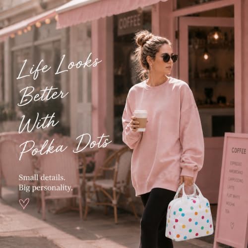 Image of LOVELYWIND Lunch Box for Women Cute Lunch Bags for Women Lunch Tote Bags Reusable Insulated Lunch Box Large Capacity Reusable Insulated Cooler for Work or Travel Gifts or Beach