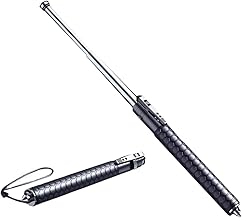 OKUYOSHI 自動巻き取り式伸縮トレッキングポール 軽量 頑丈 アウトドア 車載用 防身用 携帯便利な折りたたみウォーキングスティック 登山・キャンプ ハイキング 自己防衛対応