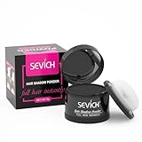 Sevich Hairline Powder,Instantly Conceals Hair Loss, Root Touch up Powder, Hair Shadow Toppers for Women & Men, Touch Up for Thinning Gray Hair, Windproof & Sweatproof,Black