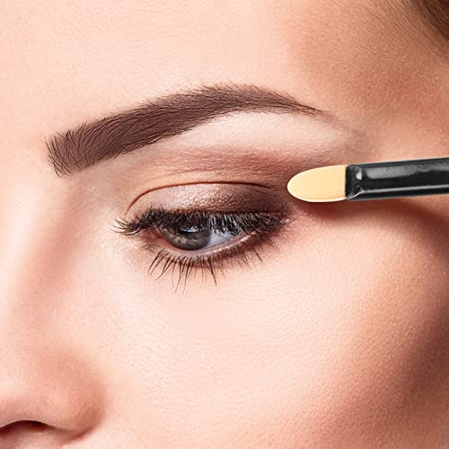 Yeepsys 20 Pcs Disposable Dual Sides Eye Shadow Brushes Set, Eyeshadow Sponge Applicators With Contain Case, Makeup Brushes Tool For Women,Grils #TOP5