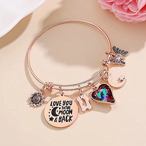 Image of Ursteel Birthday Gifts for Women Girls Bracelet, Birthday Charm Bracelets 10th 20th 30th 40th 50th 60th 70th 80th 90th Birthday Gift for Daughter, Sister, Friend, Teen Girls, Mom, Grandma