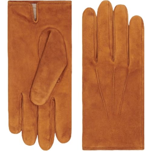 Fratelli Orsini Everyday Silvia (cognac) - suede leather gloves with