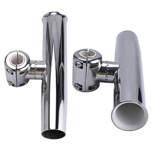 NovelBee 2pcs Fishing Rod Holders,Clamp on Stainless Steel Rod Holder for Boat Marine (for Rail 1-1/2" to 1-3/4") by NovelBee - Image 5