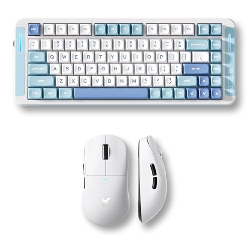 MCHOSE X75 V2 Wireless Mechanical Keyboard, M7 Ultra Wireless Gaming Mouse, Tri-Mode Connection, Hot Swappable Custom Gasket Structure, 8K Polling, 53g Lightweight Ergonomic