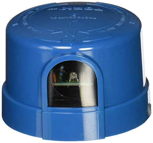 NSI Tork 5237-UL 5200 Series Utility Grade Electronic Twist Lock Photo Control with Fail on Mode, 105V, 305 VAC Silicon Photosensor Sensor,Blue