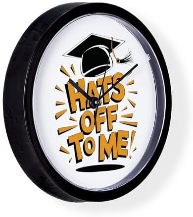 CafePress Congratulations Graduate Gift 10" Wall Clock for Livingroom, Kitchen, or Office