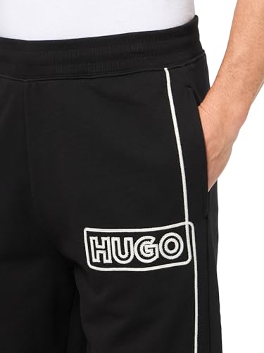 HUGO Men's Outline Logo Cotton Jogger Sweatpants3