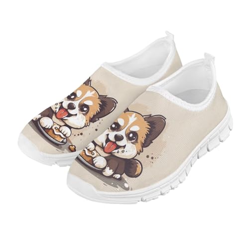 Big Kids Girls Slip on Shoes Size 11.5-4 for Casual Gym Low Top Design2