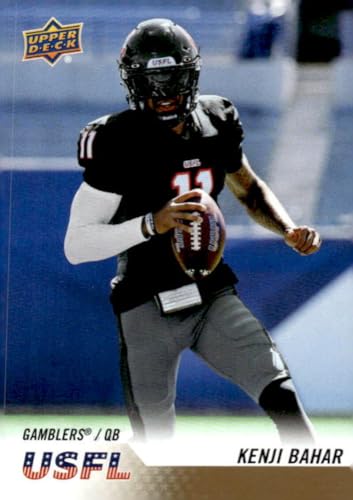 2023 Upper Deck USFL Box Set Gold #20 Kenji Bahar Houston Gamblers NFL Football Card NM-MT