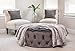 Chanasya Premium Faux Fur Ombre Throw Blanket - Super Soft, Lightweight Minky Blanket with Fuzzy Sherpa Side - 50