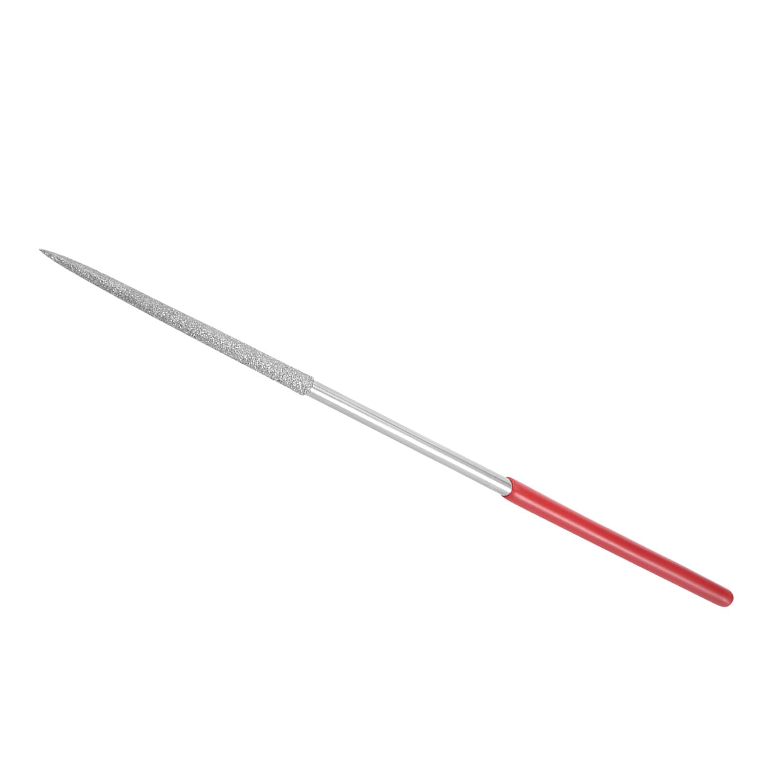 Diamond Coated Needle File 150 Grit 3mm Shank Length 140mm Diamond Round Files Sharpening Tool for Metal Glass Stone 1 Piece