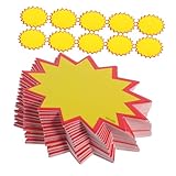 WEKAMOS 300 piezas Etiquetas Fluorescentes para Etiquetas Resistente para Supermercados Garajes y Fiestas Diseño Visible para Fácil Identificación