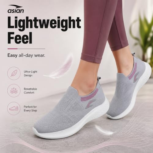 Image of ASIAN Breeze-02 Women Walking Shoes | Lightweight, EVA Sole Grip with Soft Memory Foam Comfort for Daily Walking