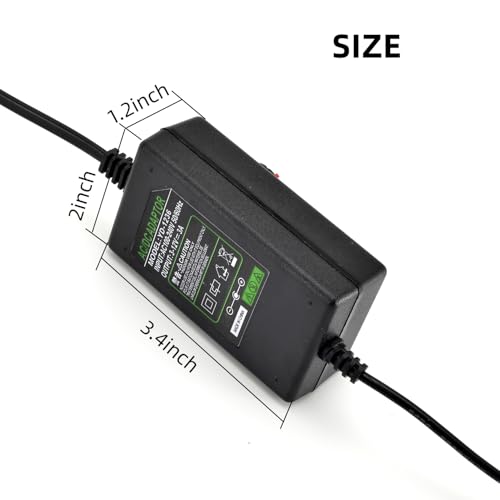 Tokatuker 123A-4 12V Pc Fan Speed Controller, Fan Power Supply 100-240V Ac To 3-12V Dc 36W Adjustable, With Fan Splitter Cable 4X 3Pin Or 4Pin Pwm Connector Ac Dc Adapter thumb #3