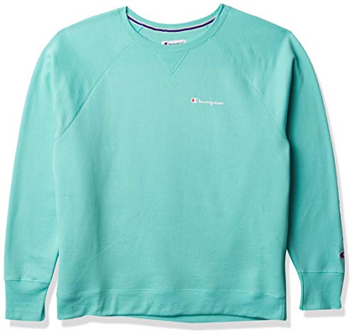 Champion womens Crewneck Sweatshirt, Light Sea Green, XX-Large US