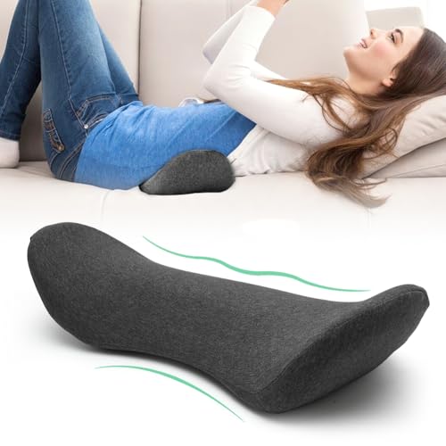 Lendenkissen Orthopädisches, Verstellbares Lendenwirbelstützkissen zum Schlafen aus Memory-Schaum, Anti-Rutsch Lordosenstütze, Linderung von Rückenschmerzen, für Bett, Sofa, Stuhl, Auto, Bürostuhl