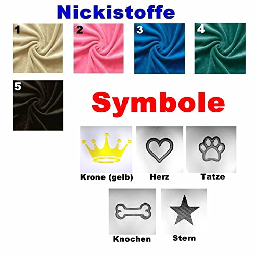 Personalisierte Hundekissen Handgefertigt bestickt 5 Farben Geschenk Hunde Kissen Baby Deco