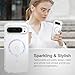 BENTOBEN Magnetic for Google Pixel 10 Pro Case, Clear Crystal Glitter Bling Phone Case Pixel 10 Pro [Compatible with MagSafe], Shockproof Sparkly Cute Women Girl Cover for Pixel10 Pro, Glitter Clear