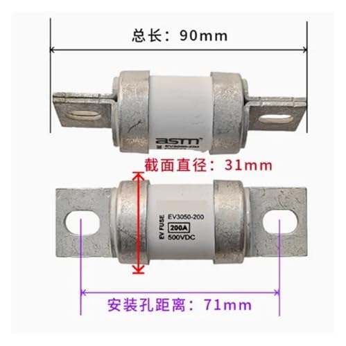 Fusibles EV3050-250 500VDC pour la protection des circuits électriques de puissance