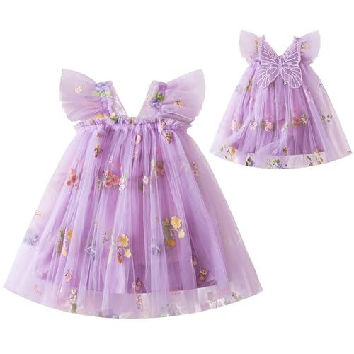 Robe tutu en tulle broderie florale FYMNSI pour cortège et anniversaire