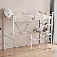 ベッド ロフトベッド パイプベッド シングルベッド デスク付き ロフトベッド システムベッド パイプベッド ベッドフレーム