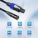 XMSJSIY Speakon zu XLR Kabel Audio Jack Speakon Stecker zu XLR 3Pin Stecker Mikrofon Verlängerung Lead Speakon Lautsprecher Kabel mit Twist Lock für Verstärker DJ PA Bühne -1.8M