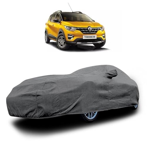Image of Heavy-Duty Car Cover for Compatible with Renault Triber (2019 to 2025 All Models) Deluxe Car Protection Cover - Waterproof & UV-Resistant All-Season Exterior Protection