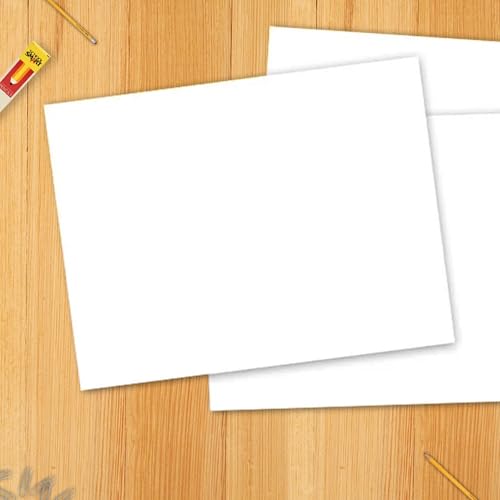 Image of School Smart Railroad Poster Board Paper, 22 x 28 Inches, 4-Ply, White, Pack of 25