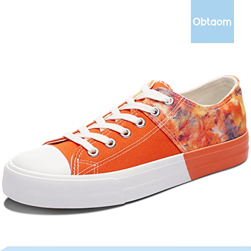 Image of Obtaom Unisex Canvas Shoes Low Top Fashion Sneakers Slip on Walking Shoe