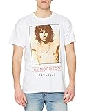  Bravado The Doors - American Poet - Camiseta, con manga corta para hombre, color blanco, talla S