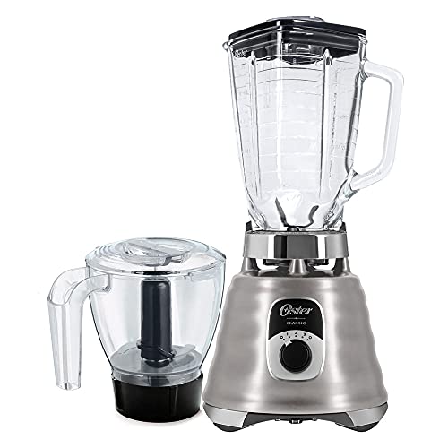 Kit New Osterizer Aço Escovado - Liquidificador e Base Processadora