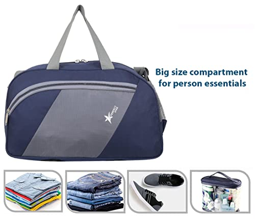 Image of PERFECT STAR Travel Bags for Luggage Bags for Travel Duffle Bags for Travel Bags for Travelling Luggage Bags Travel Bag for Women Without Wheels Travel Bag for Men (Navy Grey)