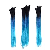 Material del cabello: 100% resistente al calor sintética recta Dreadlocks trenzas cabello crochet trenzado cabello, sin enredos, desprendimiento mínimo