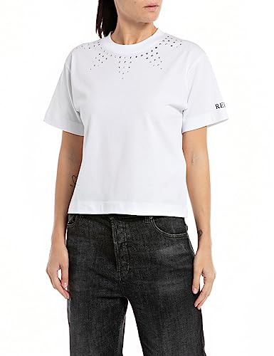 T-Shirt Replay W3073 Femme en jersey de coton idéal pour vos sorties urbaines