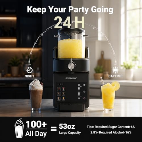 Image of Slushie Machine, Frozen Drink & Soft Serve Ice Cream Maker | No Ice Needed, Rapid Chill & Temperature Control, Makes Milk Shakes, Margaritas & Frappe