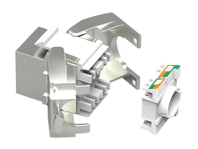 60CAT8-KEY Cat.8 RJ45 Tool-Less Shielded Keystone Jack miniatura 3