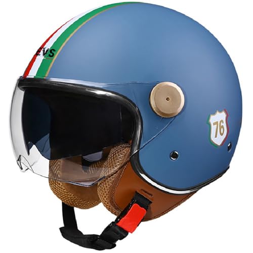 Casco scooter abierto con forro cómodo y doble pantalla solar 2