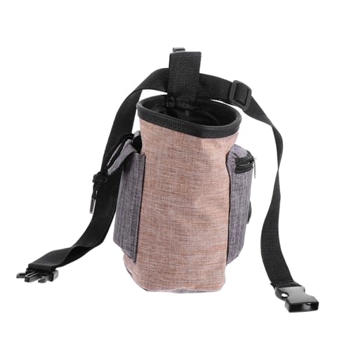 COSMEVIVI ペットトレーニングバッグ 犬の散歩バッグ 犬のおもちゃ 犬のうんち袋 犬の爪切り 子犬バッグ 犬のバッグ わんわん 犬のゴミ袋 ペットトレーニングウエストバッグ Brown 亜麻