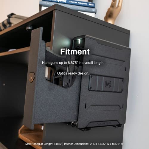 VAULTEK Slider Series Rugged Smart Handgun Safe Quick Auto-Open Sliding Door Pistol Safe with Rechargeable Li-ion Battery