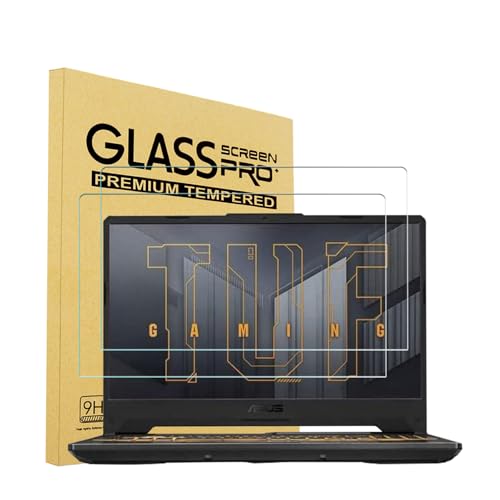 i-Tensodo 2 Pack 15.6 Inch Tempered Glass Screen Protector For ASUS TUF 15.6 Inch Gaming Laptop, ASUS VivoBook 15, ZenBook 15/ZenBook Pro 15, Rog Zephyrus G15, TUF A15 F15, 9H Hardness,Bubble Free