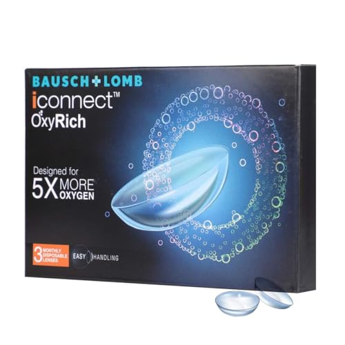 Bausch & Lomb Iconnect Oxyrich Contact Lens - Spherical | Monthly Disposable | Silicone Hydrogel Material | (0, Pack of 3) - Image 2 thumbnail