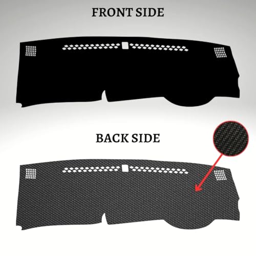 Image of Car Dashboard Cover Compatible with Honda Jazz 2014-2023 Dustproof, UV Resistant | All-Weather Protection | Custom Fit Car Accessories (Balck)
