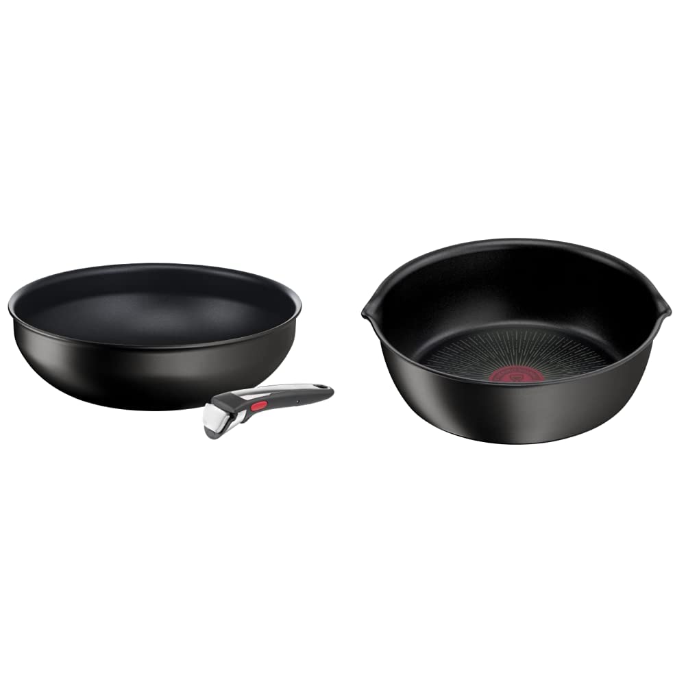 Tefal Ingenio, Sauteuse 28 cm + Poêle 26 cm, Induction, Antiadhésif