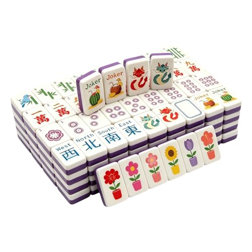 Mahjong flottant étanche avec sac de transport et dés de jeu pour l'eau