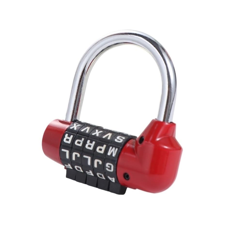 Suitcase Locks, Combination Padlock Changeable Code Password Alloy Digital Travel Lock Gym Multicolor(Rosso)