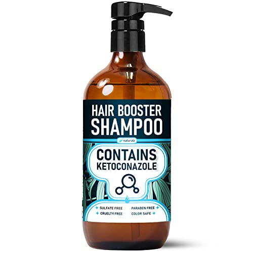 Naturala Hair Booster Biotin Shampoo for Hair Growth - All-Natural Formula with Biotin, DHT Blockers, And Essential Oils For Reducing Hair Loss And Thinning Hair - Hair Loss Shampoo For Men And Women