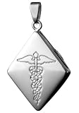 Infomedic Anhänger Edelstahl Rautenform (inklusive Kette)