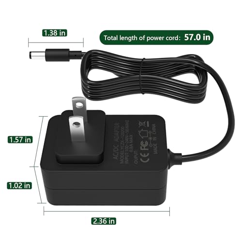 AC Adapter Power Cord for Shiatsu Back Shoulder Neck Massager, DC 12V by UAUSE - Used condition - Image 2